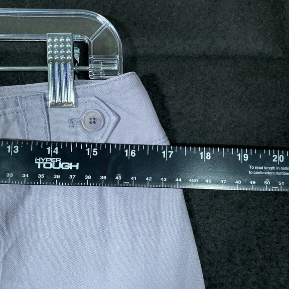 Ann Taylor Womens Pants Purple Tall Khakis Straight Leg Stretch 10L - Picture 6 of 12